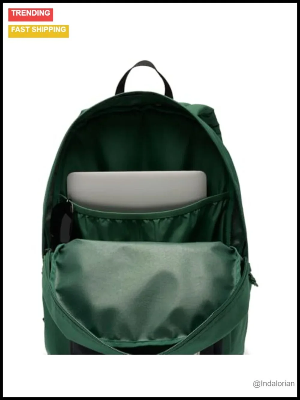 22L Laptop Backpack with Padded Back, Water Bottle Pocket, Adjustable Straps